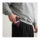 Bordo (Burgundy) kortelių dėklas telefonams "Tech-Protect CH01 MagWallet Magsafe Universal Card Holder"
