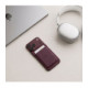Bordo (Burgundy) kortelių dėklas telefonams "Tech-Protect CH01 MagWallet Magsafe Universal Card Holder"