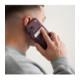 Bordo (Burgundy) kortelių dėklas telefonams "Tech-Protect CH01 MagWallet Magsafe Universal Card Holder"