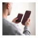 Bordo (Burgundy) kortelių dėklas telefonams "Tech-Protect CH01 MagWallet Magsafe Universal Card Holder"
