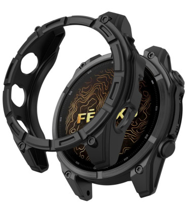 Juodas dėklas Garmin Fenix 9 (51 mm) laikrodžiui "Tech-Protect Defense Air"