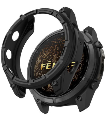 Juodas dėklas Garmin Fenix 9 Pro (51 mm) laikrodžiui "Tech-Protect Defense Air"