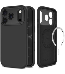 Juodas (Obsidian) dėklas Apple iPhone 17 Pro Max / 18 Pro Max telefonui "Tech-Protect Uniq Magsafe CC"