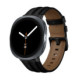 Juoda apyrankė Samsung Galaxy Watch 8 / 9 / Classic (40 / 44 / 46 mm) laikrodžiui "Tech-Protect Leatherfit Craft"