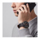 Juoda apyrankė Samsung Galaxy Watch Ultra 1 / 2 2024-2026 (47 mm) laikrodžiui "Tech-Protect Leatherfit Craft"