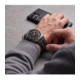 Juoda apyrankė Samsung Galaxy Watch Ultra 1 / 2 2024-2026 (47 mm) laikrodžiui "Tech-Protect Leatherfit Craft"