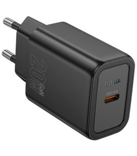 Juodas 1xUSB-C QC PD 20W pakrovėjas "Hoco N60"