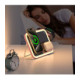 Rožinis belaidis 15W pakrovėjas - stovas "Forcell F-Energy Mag Mirror 15W 3in1"