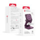 Bordo (Burgundy) belaidis Qi 2.2 25W pakrovėjas - stovas "Forcell AluFold Pro 3in1 Magsafe"