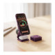 Bordo (Burgundy) belaidis Qi 2.2 25W pakrovėjas - stovas "Forcell AluFold Pro 3in1 Magsafe"