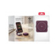Bordo (Burgundy) belaidis Qi 2.2 25W pakrovėjas - stovas "Forcell AluFold Pro 3in1 Magsafe"