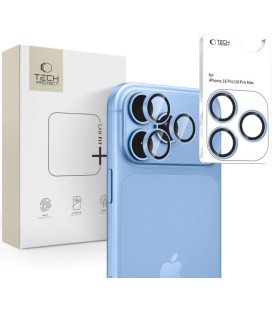 Šviesiai mėlyna kameros apsauga Apple iPhone 18 Pro / 18 Pro Max telefonui "Tech-Protect Camring Fit+"