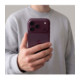 Bordo (Burgundy) kameros apsauga Apple iPhone 18 Pro / 18 Pro Max telefonui "Tech-Protect Camring Fit+"