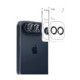 Juoda + skaidri kameros apsauga Apple iPhone Duo telefonui "Tech-Protect Camring Fit+ 2-Pack"