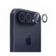 Juoda + skaidri kameros apsauga Apple iPhone Duo telefonui "Tech-Protect Camring Fit+ 2-Pack"