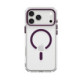 Skaidrus (Burgundy) dėklas Apple iPhone 17 Pro Max / 18 Pro Max telefonui "Spigen Ultra Hybrid Optik S Magsafe"