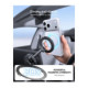 Juodas automobilinis telefono laikiklis "Spigen STK110 Vacuumlock Magnetic Magsafe"