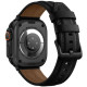 Juoda apyrankė Apple Watch 8 / 9 / 10 / 11 / 12 / SE / Ultra (44 / 45 / 46 / 49 mm) "Tech-Protect Leatherfit Craft"