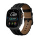 Juoda apyrankė Apple Watch 8 / 9 / 10 / 11 / 12 / SE / Ultra (44 / 45 / 46 / 49 mm) "Tech-Protect Leatherfit Craft"