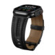 Juoda apyrankė Apple Watch 8 / 9 / 10 / 11 / 12 / SE / Ultra (44 / 45 / 46 / 49 mm) "Tech-Protect Leatherfit Craft"