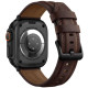 Ruda apyrankė Apple Watch 8 / 9 / 10 / 11 / 12 / SE / Ultra (44 / 45 / 46 / 49 mm) "Tech-Protect Leatherfit Craft"