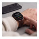 Ruda apyrankė Apple Watch 8 / 9 / 10 / 11 / 12 / SE / Ultra (44 / 45 / 46 / 49 mm) "Tech-Protect Leatherfit Craft"