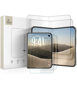 Stiklo ir plėvelių rinkinys Apple iPhone Duo telefonui "Tech-Protect Easy Set Foil & Glass Fit+ 4in1"