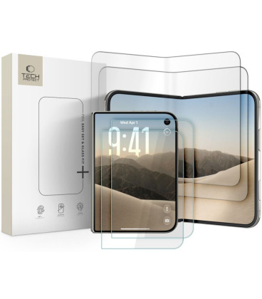 Stiklo ir plėvelių rinkinys Apple iPhone Duo telefonui "Tech-Protect Easy Set Foil & Glass Fit+ 4in1"