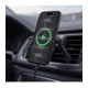 Juodas magnetinis automobilinis telefono laikiklis su 25W QI2.2 krovimu "Tech-Protect V23 ArcticBoost Magsafe Vent & Dash"