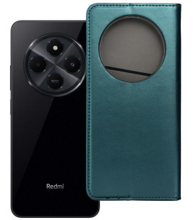 Žalias atverčiamas dėklas Xiaomi Redmi 14C telefonui "Smart Magneto"