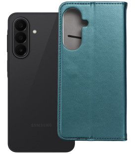 Žalias atverčiamas dėklas Samsung Galaxy A27 telefonui "Smart Magneto"