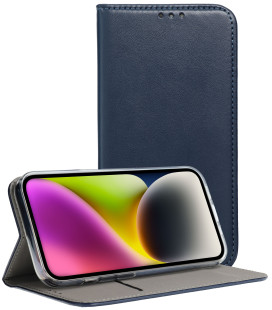 Mėlynas atverčiamas dėklas Xiaomi Redmi Note 15 Pro 5G telefonui "Smart Magneto"