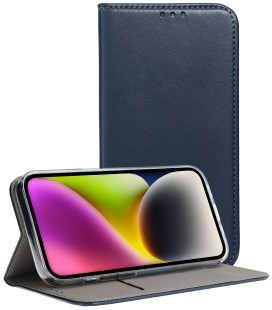 Mėlynas atverčiamas dėklas Samsung Galaxy A16 telefonui "Smart Magneto"