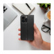 Juodas atverčiamas dėklas Apple iPhone 17 Pro / 18 Pro telefonui "Smart Magneto"