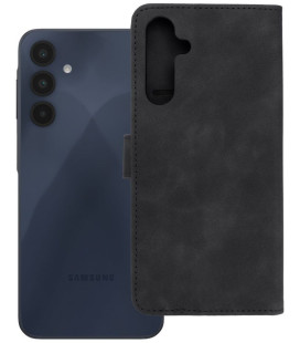 Juodas atverčiamas dėklas Samsung Galaxy A16 5G telefonui "Tender Book"