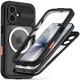 Juodas dėklas Apple iPhone 17 telefonui "Tech-Protect Shellbox Magsafe IP68"
