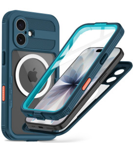 Mėlynas (Ocean Blue) dėklas Apple iPhone 17 telefonui "Tech-Protect Shellbox Magsafe IP68"