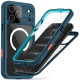 Mėlynas (Ocean Blue) dėklas Apple iPhone 17 Pro / 18 Pro telefonui "Tech-Protect Shellbox Magsafe IP68"