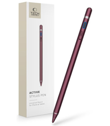 Bordo (Burgundy) pieštukas - Stylus "Tech-Protect AS01 Active Stylus Pen"