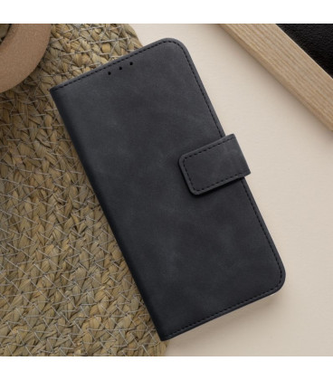 Juodas atverčiamas dėklas Xiaomi Redmi Note 15 Pro Plus 5G telefonui "Tender Book"