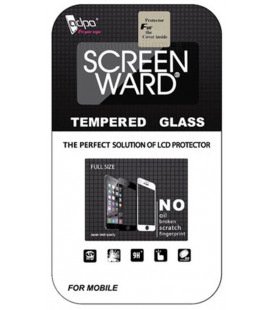 Lenktas juodas apsauginis grūdintas stikliukas pritaikytas dėklui Samsung Galaxy S10 Plus telefonui "Adpo 3D"