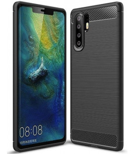 Juodas dėklas Huawei P30 Pro telefonui "Carbon"