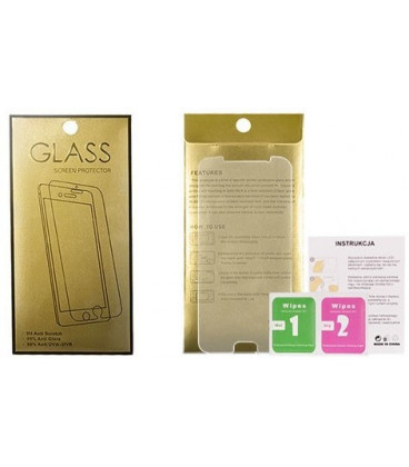Apsauginis grūdintas stiklas LG G7 Fit telefonui "GOLD"