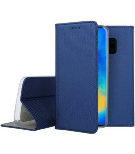 Mėlynas atverčiamas dėklas Huawei Mate 20 Pro telefonui "Smart Book Magnet"
