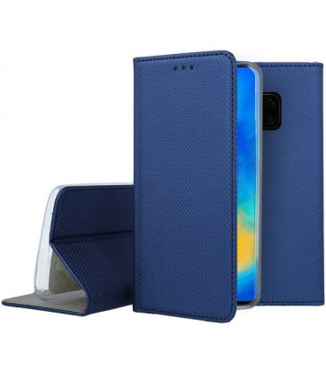 Mėlynas atverčiamas dėklas Huawei Mate 20 Pro telefonui "Smart Book Magnet"