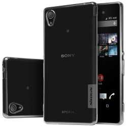 Skaidrus - pilkas dėklas Sony Xperia M4 Aqua Telefonui "Nillkin Nature"