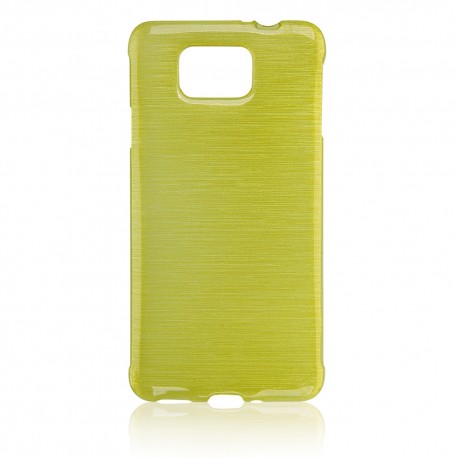 Žalias silikoninis dėklas Samsung Galaxy Alpha G850 telefonui "Jelly Metallic"