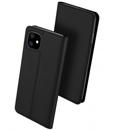 Juodas atverčiamas dėklas Apple iPhone 11 telefonui "Dux Ducis Skin Pro"