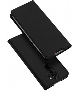 Juodas atverčiamas dėklas Xiaomi Redmi Note 8 Pro telefonui "Dux Ducis Skin Pro"