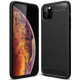 Juodas dėklas Apple iPhone 11 Pro Max telefonui "Carbon"